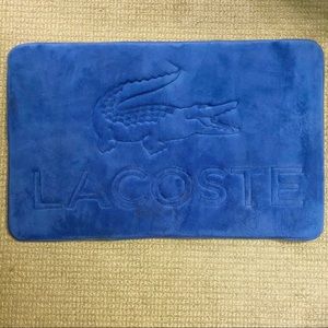 Lacoste royal blue memory foam bath mat
